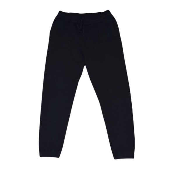 Monrow Black Super Soft Jogger Sweatpants Size Medium Midrise Cozy Loungewear - Picture 1 of 11